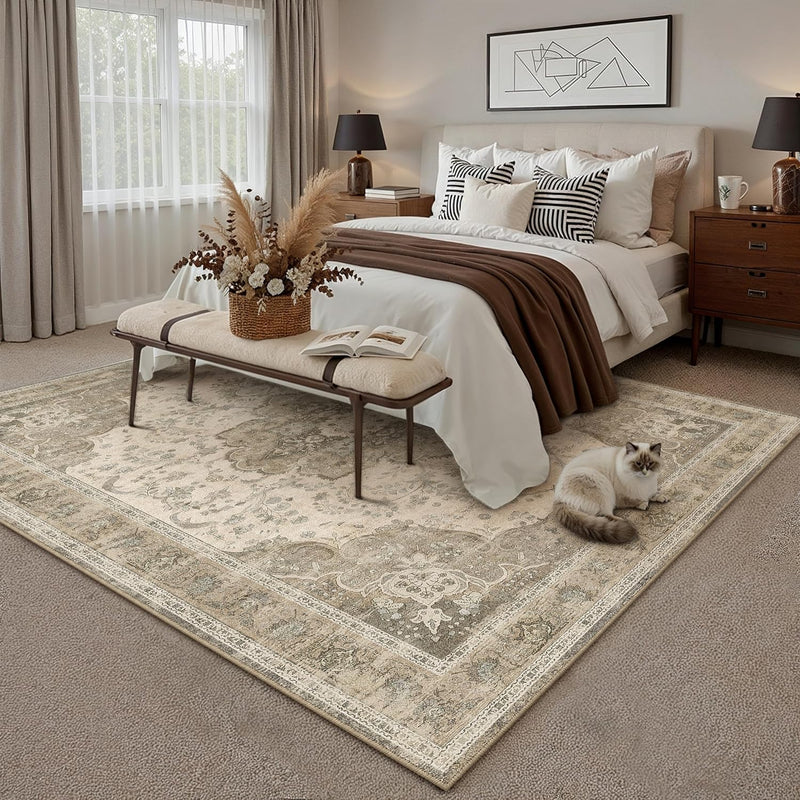 Rugs Living Room Large Washable Rug Vintage