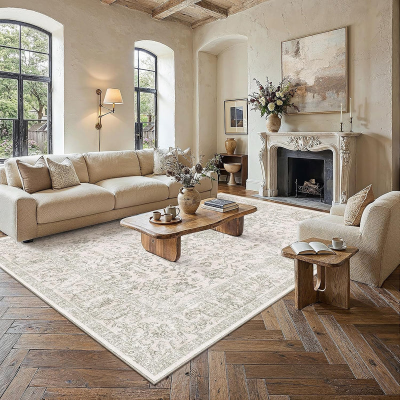 Rugs Living Room Large Washable Rug Vintage