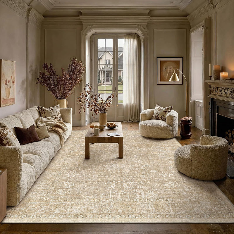 Rugs Living Room Large Washable Rug Vintage
