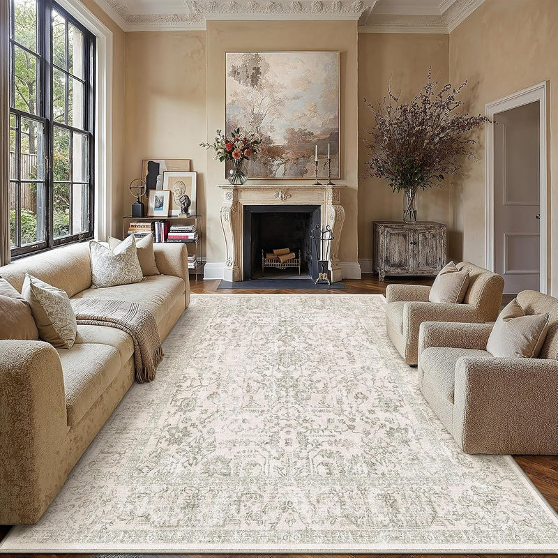 Rugs Living Room Large Washable Rug Vintage