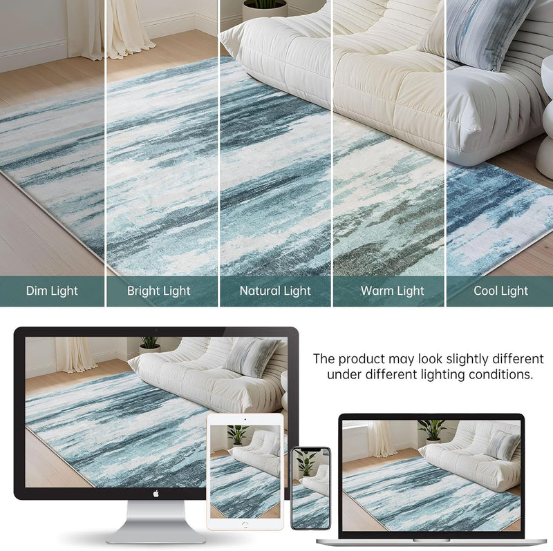 Rugs Living Room Modern Soft Rug Bedroom