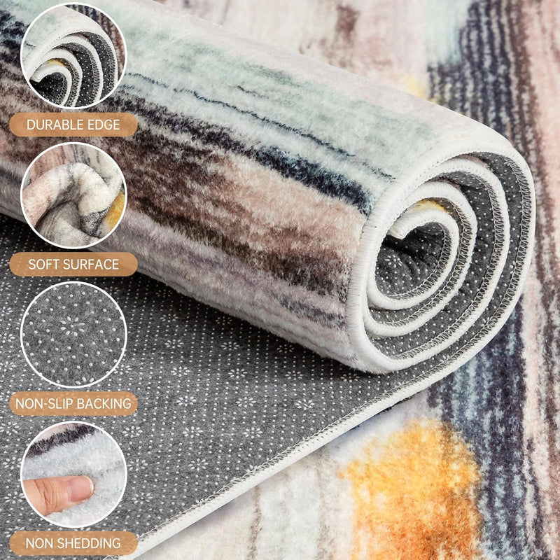 Rugs Living Room Modern Soft Rug Bedroom