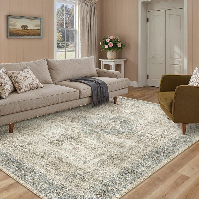 Rugs Living Room Rug Washable Large Modern