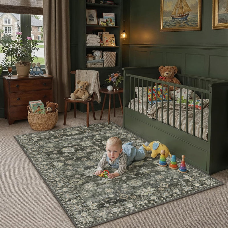 Rugs Living Room Rug Washable Large Modern