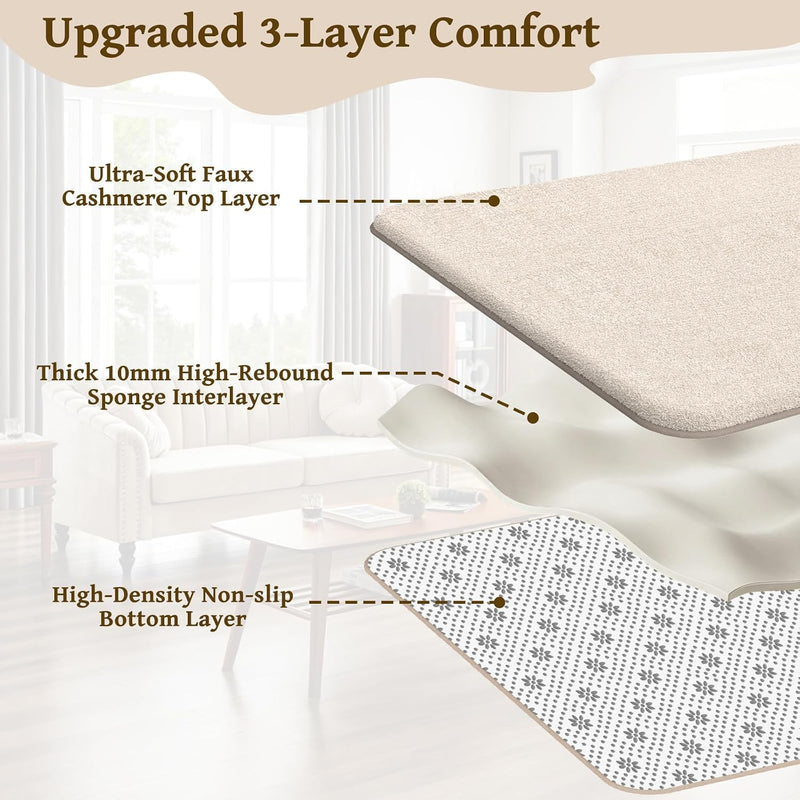Rugs Living Room Soft Machine Washable Fluffy