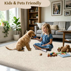 Rugs Living Room Soft Machine Washable Fluffy