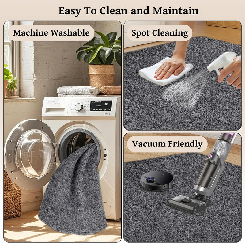 Rugs Living Room Soft Machine Washable Fluffy