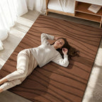 Rugs Living Room Soft Plush Wave Pattern