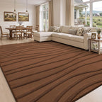 Rugs Living Room Soft Plush Wave Pattern