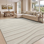 Rugs Living Room Soft Plush Wave Pattern