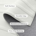 Rugs Living Room Soft Plush Wave Pattern