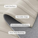 Rugs Living Room Soft Plush Wave Pattern
