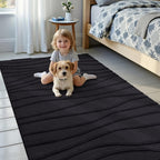 Rugs Living Room Soft Plush Wave Pattern