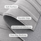Rugs Living Room Soft Plush Wave Pattern