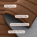 Rugs Living Room Soft Plush Wave Pattern