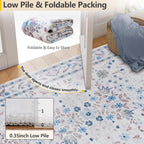 Rugs Living Room Vintage Floral Rug Washable