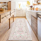 Rugs Living Room Vintage Floral Rug Washable