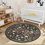 Rugs Living Room Vintage Floral Rug Washable
