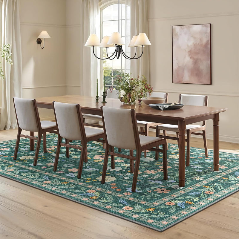 Rugs Living Room Vintage Floral Rug Washable