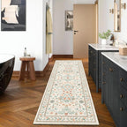 Rugs Living Room Vintage Floral Rug Washable