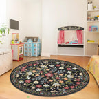 Rugs Living Room Vintage Floral Rug Washable