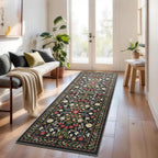 Rugs Living Room Vintage Floral Rug Washable