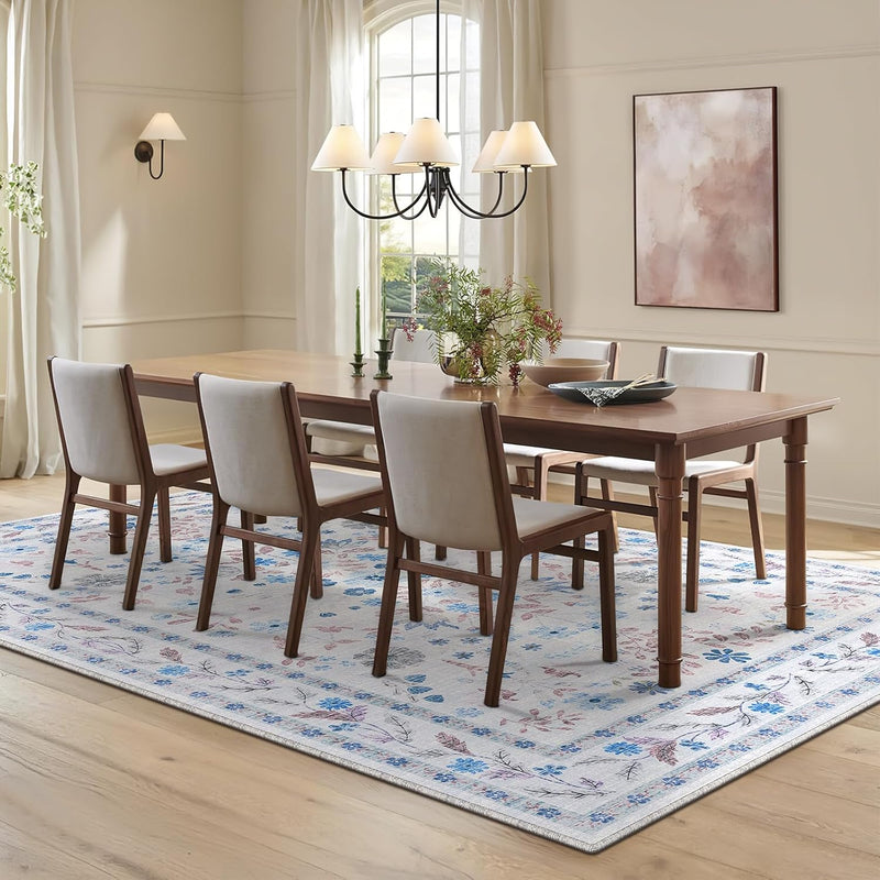 Rugs Living Room Vintage Floral Rug Washable