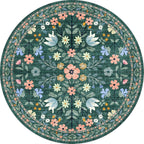 Rugs Living Room Vintage Floral Rug Washable