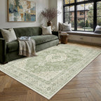 Rugs Living Room Vintage Machine Washable Non