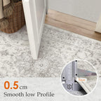 Rugs Living Room Vintage Machine Washable Non