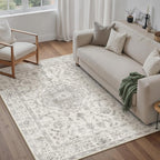 Rugs Living Room Vintage Machine Washable Non