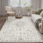 Rugs Living Room Vintage Machine Washable Non