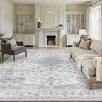 Rugs Living Room Vintage Machine Washable Non