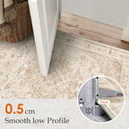 Rugs Living Room Vintage Machine Washable Non