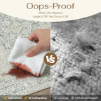 Rugs Living Room Vintage Machine Washable Non