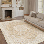 Rugs Living Room Vintage Machine Washable Non