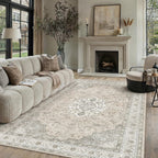 Rugs Living Room Vintage Machine Washable Non