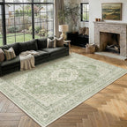 Rugs Living Room Vintage Machine Washable Non