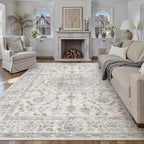 Rugs Living Room Vintage Machine Washable Non