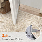 Rugs Living Room Vintage Machine Washable Non