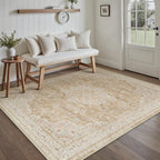 Rugs Living Room Vintage Machine Washable Non