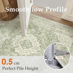 Rugs Living Room Vintage Machine Washable Non