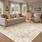 Rugs Living Room Vintage Machine Washable Non