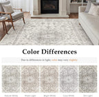 Rugs Living Room Vintage Machine Washable Non