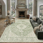 Rugs Living Room Vintage Machine Washable Non