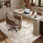 Rugs Living Room Washable Abstract Carpet Beigebrown
