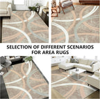 Rugs Living Room Washable Abstract Modern Area
