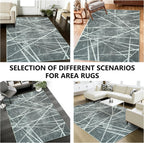 Rugs Living Room Washable Abstract Modern Area