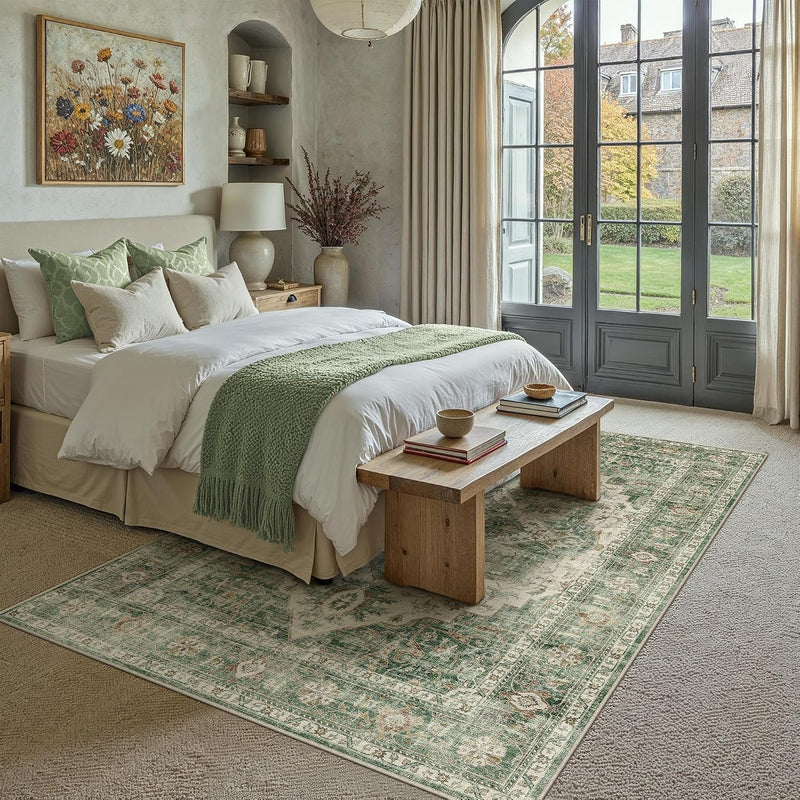 Rugs Living Room Washable Bedroom Carpet