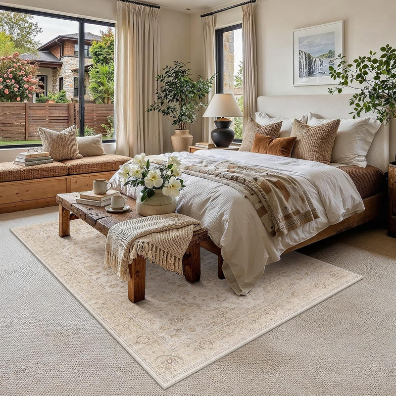 Rugs Living Room Washable Bedroom Carpet